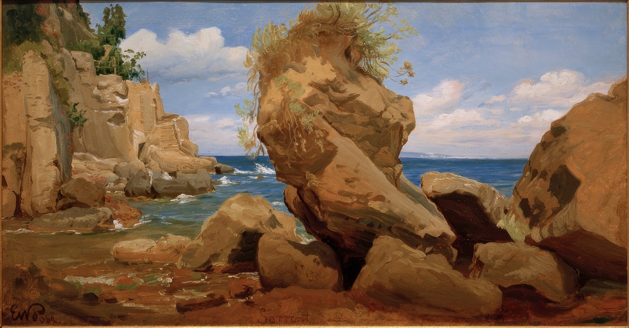 Küstenlandschaft bei Sorrent 作者 爱德华·威廉·珀斯