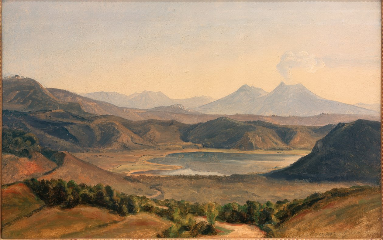 Lago di Averno und Vesuv 作者 爱德华·威廉·珀斯