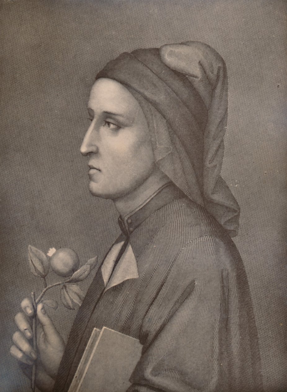丹特·阿利吉耶里（Dante Alighieri），意大利诗人，1894年，十九世纪 作者 爱德华多·基松（Eduardo Chiossone）