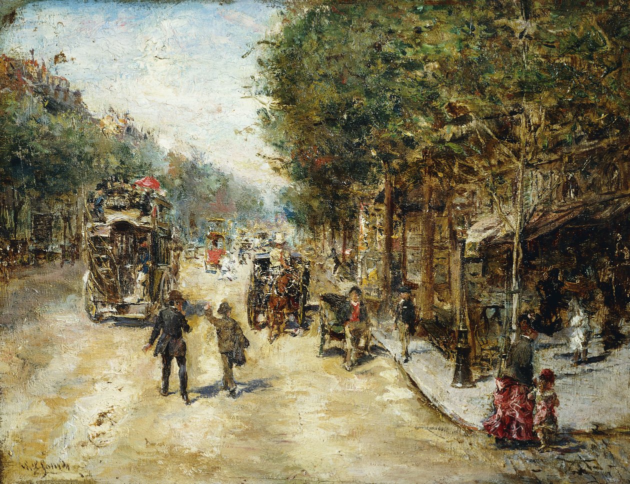 Les Grands Boulevards，巴黎， 作者 爱德华多·里昂·加里多