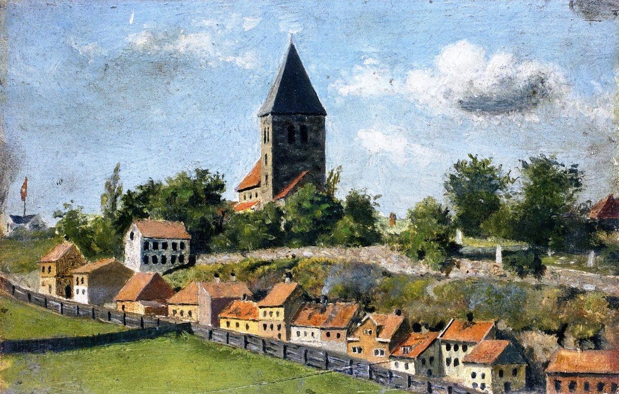 Telthusbakken与Gamle Aker教堂 作者 爱德华·蒙克