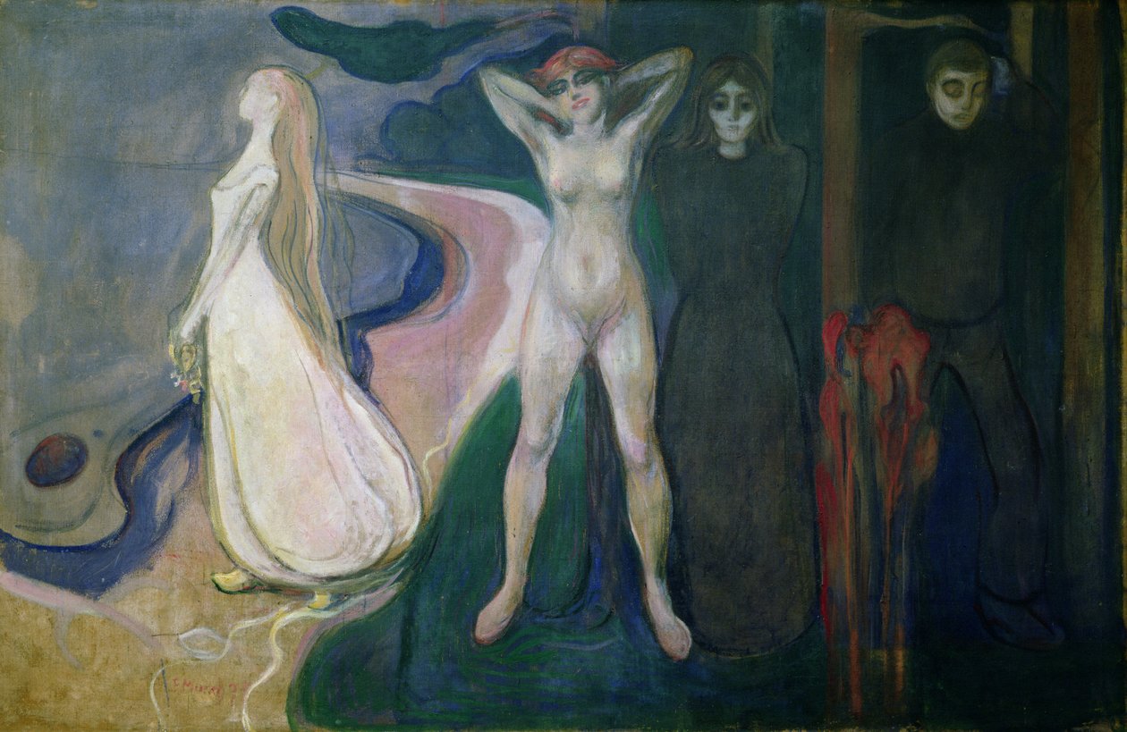 女人分三个阶段（狮身人面像），1893-5 作者 爱德华·蒙克