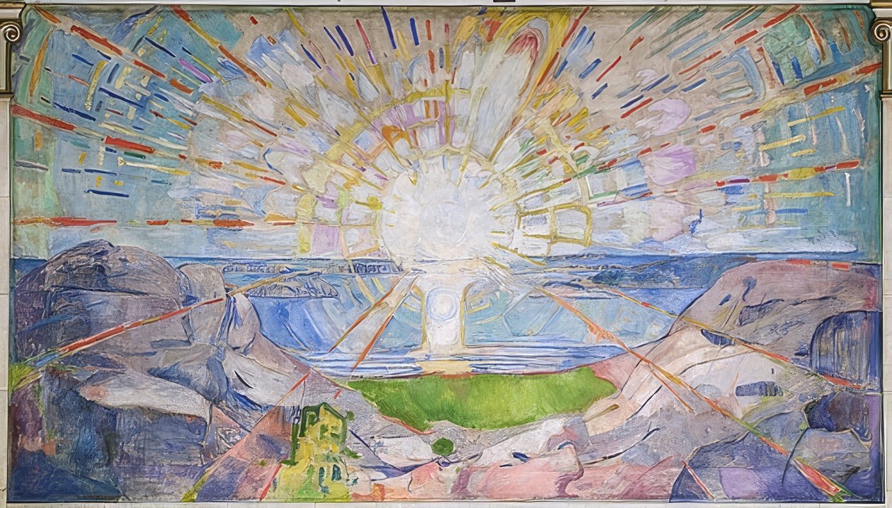 太阳。 1911-16 作者 爱德华·蒙克