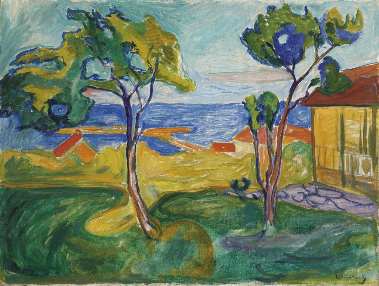 哈根·阿斯加德斯特兰德（Hagen i Asgardstrand），1904-1905年 作者 爱德华·蒙克