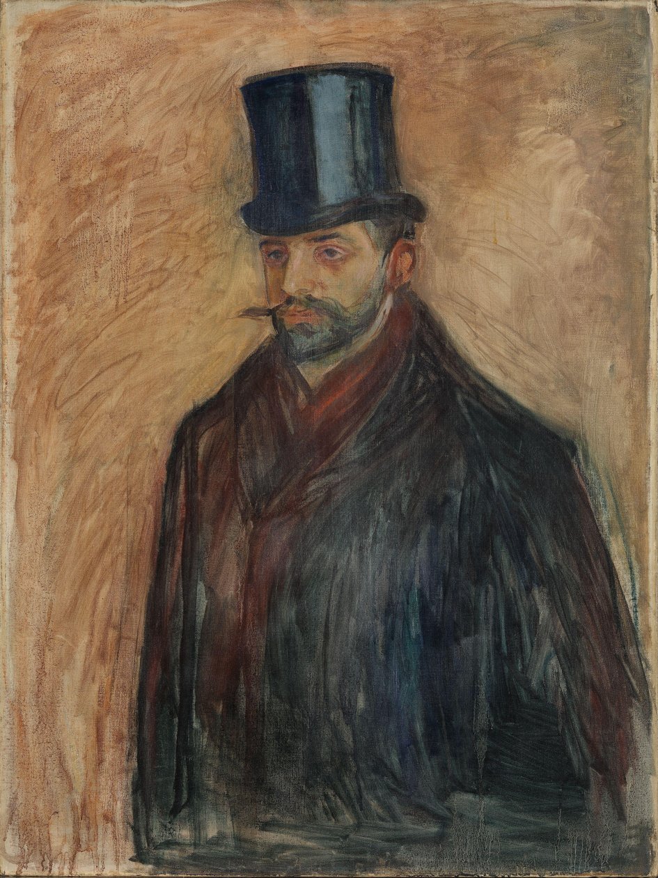 Julius Meier-Graefe，约 1894 年（布面油画） 作者 爱德华·蒙克