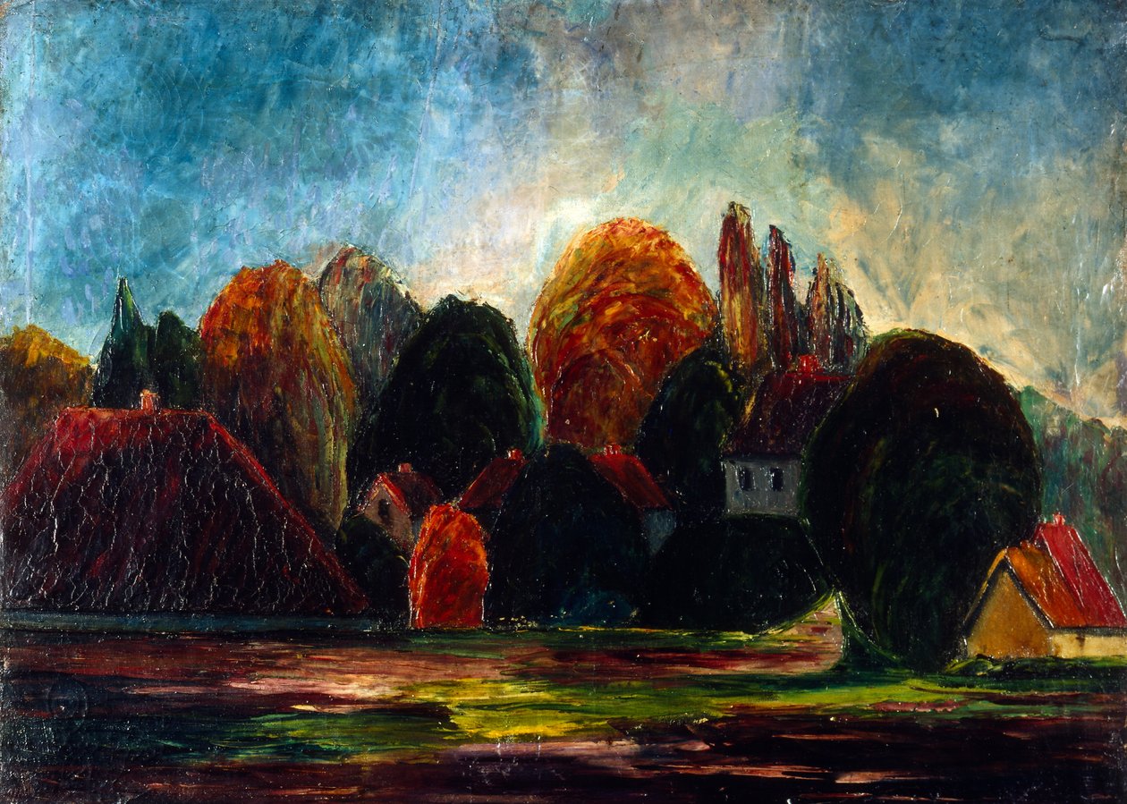 挪威风景 作者 爱德华·蒙克