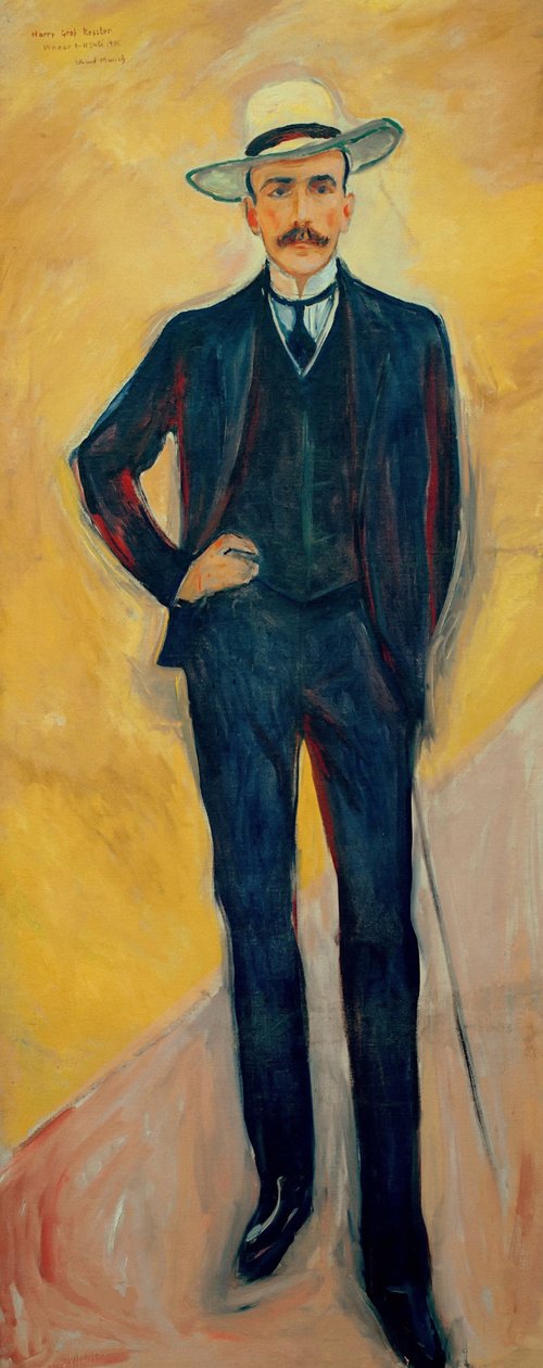 哈里·格拉夫·凯斯勒（Harry Graf Kessler）的画像，1868-1937年，1906年。 作者 爱德华·蒙克