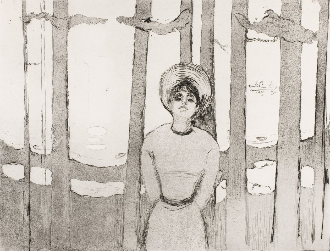 夏夜之声，1894年 作者 爱德华·蒙克