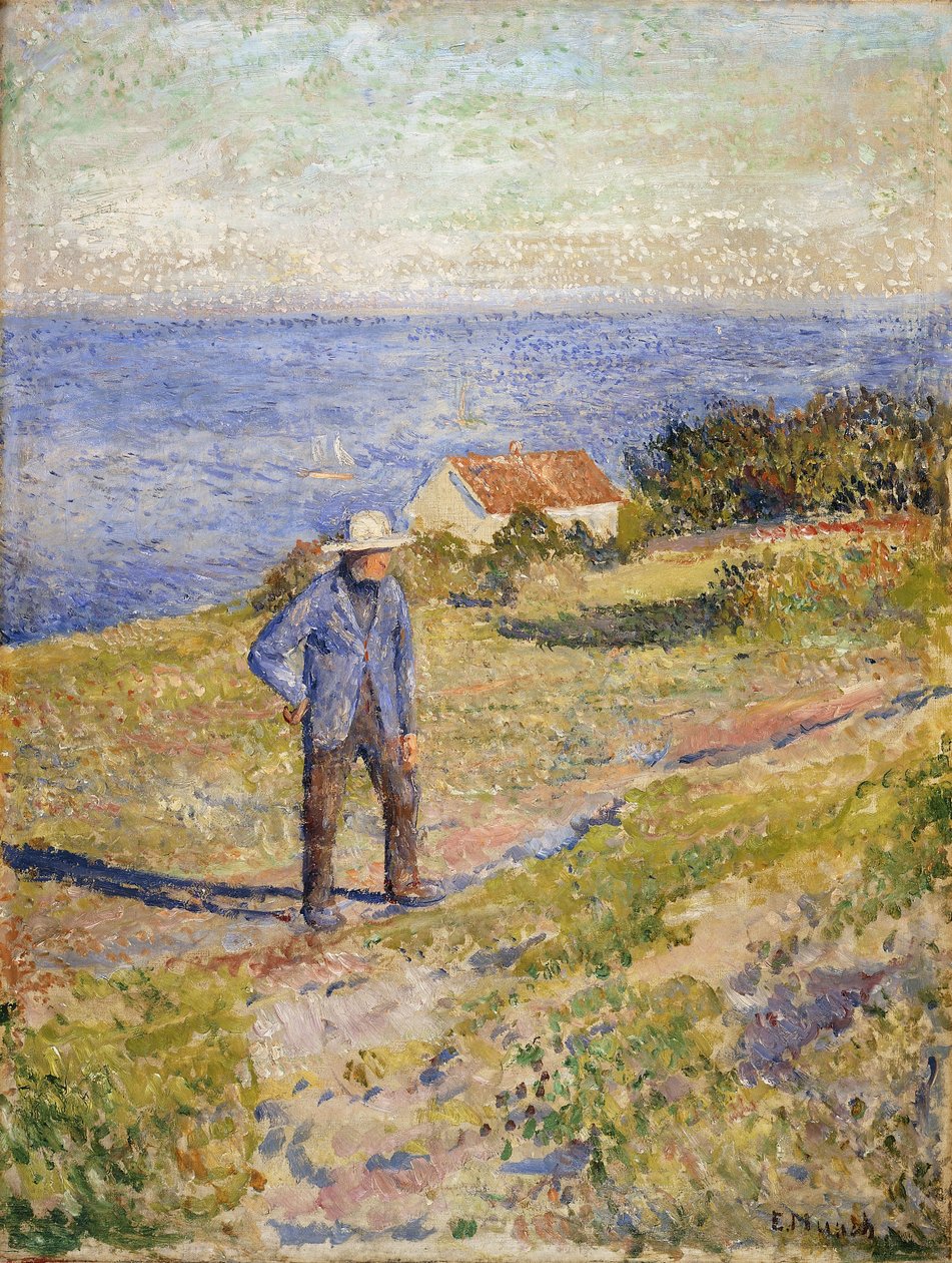 阿斯加斯特兰德的夏天，约1890年至1892年（布面油画） 作者 爱德华·蒙克