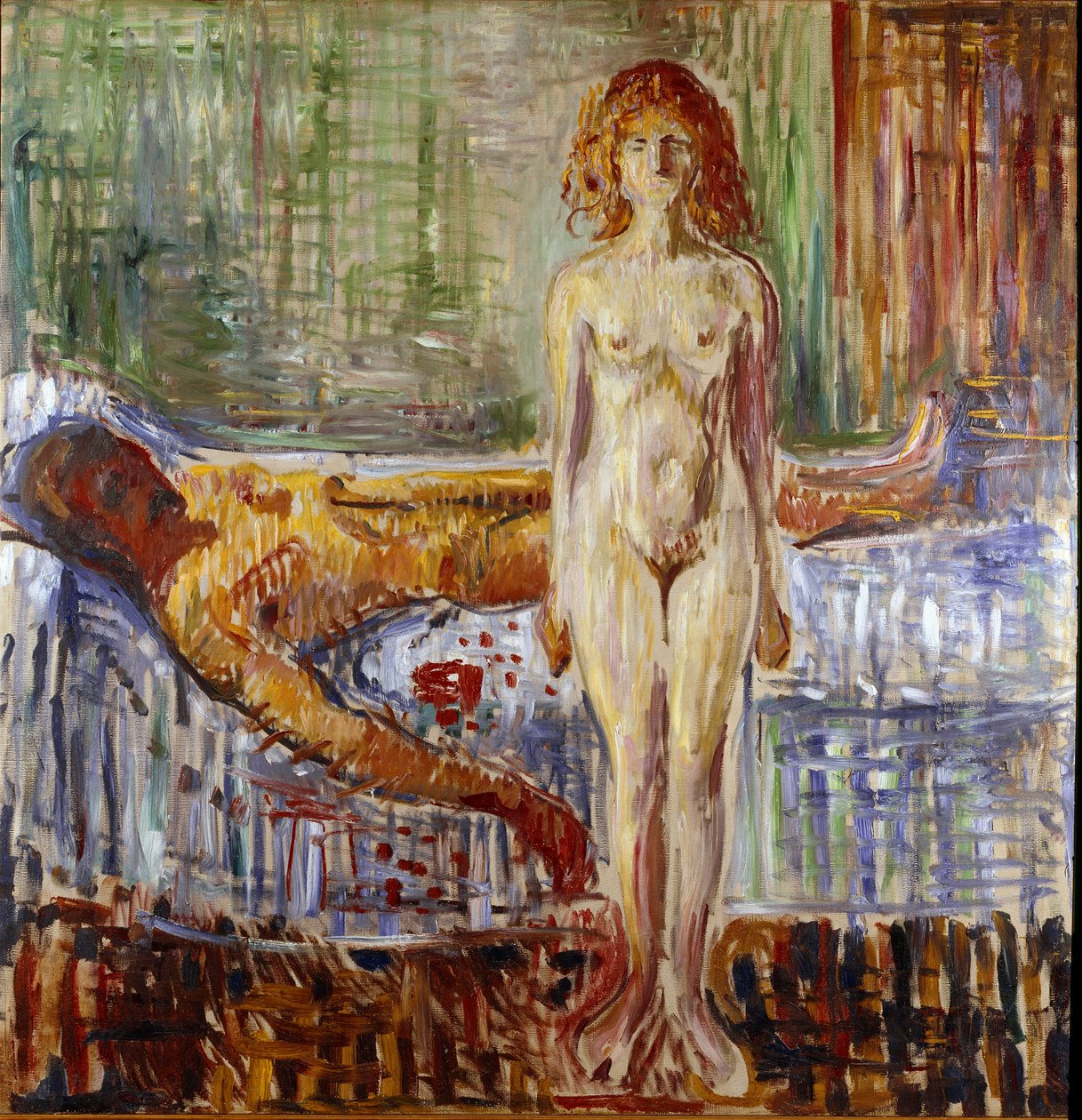 爱德华·蒙克 (1863-1944) 绘画的马拉特二世之死 作者 爱德华·蒙克