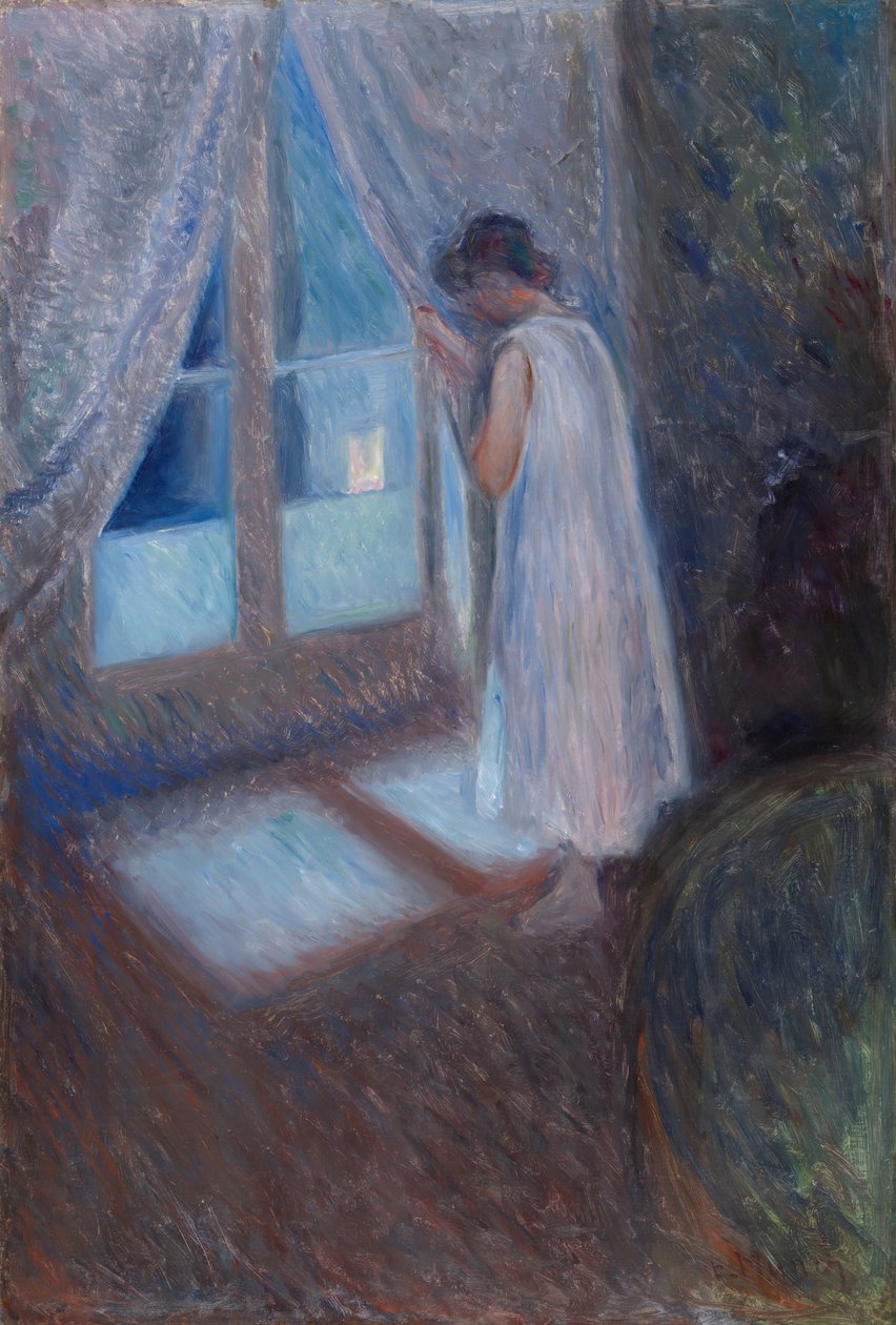 窗边的女孩》，1893年。 作者 爱德华·蒙克