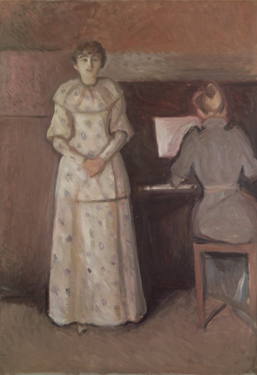 The Two Sisters, Ragnhild and Dagny Juel 作者 爱德华·蒙克