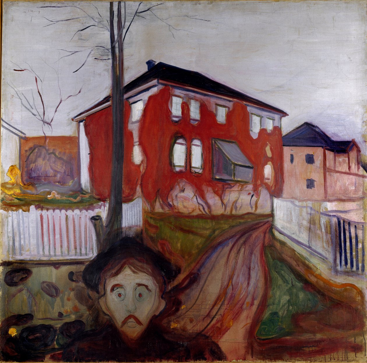 Edvard Munch (1863-1944) 1899-1900 的处女红藤画作 119.5x121 厘米奥斯陆市立艺术收藏蒙克博物馆 (Musee Munch) 作者 爱德华·蒙克