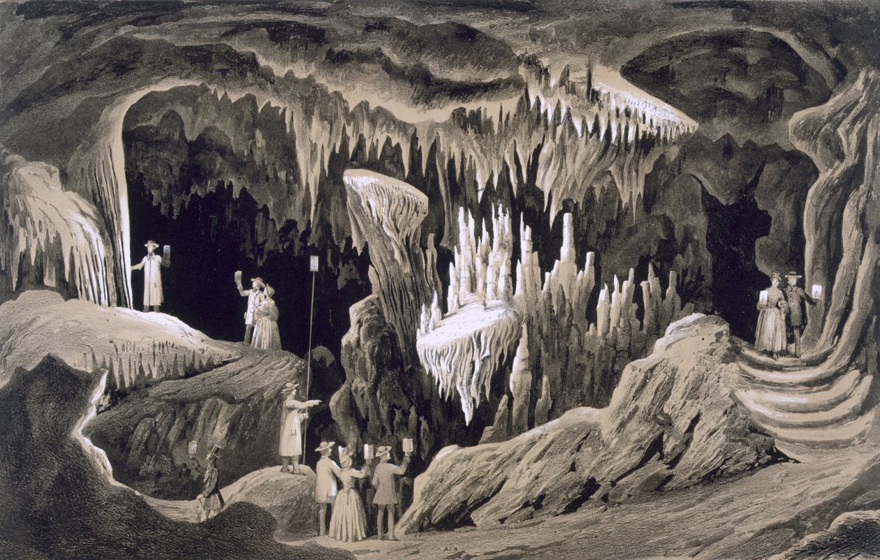 The Tapestry Room，Weyer&39;s Cave，Augusta County，1858 作者 爱德华·拜尔
