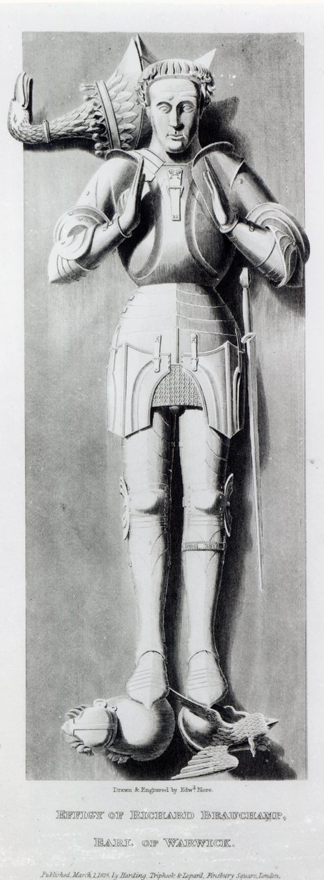 沃里克伯爵Richard Beauchamp（1382-1439）的肖像，由Harding，Triphook和Lepard出版，1825年 作者 爱德华·布洛尔