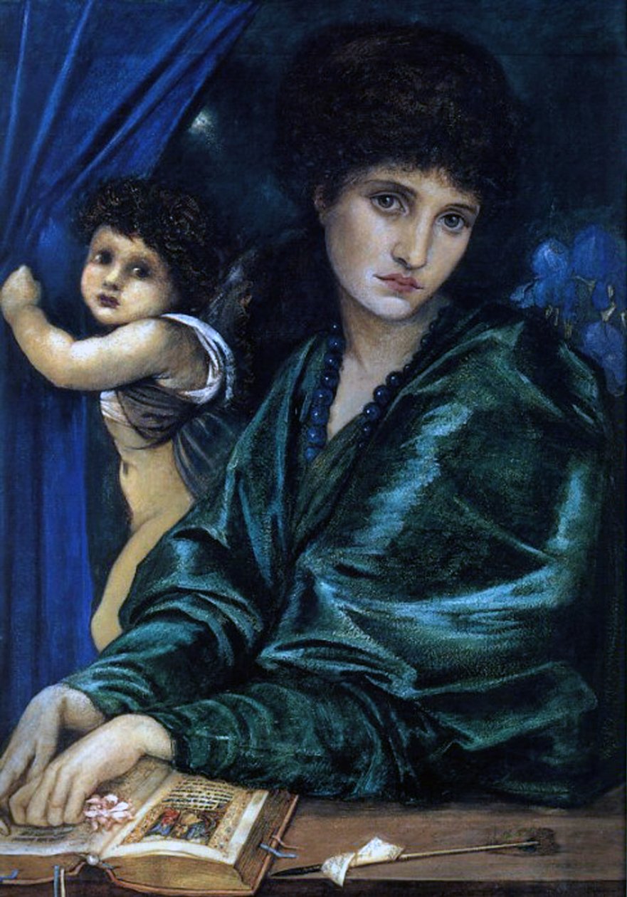 Maria Zambaco，艺术家的女主人，1870年 作者 爱德华·伯恩·琼斯