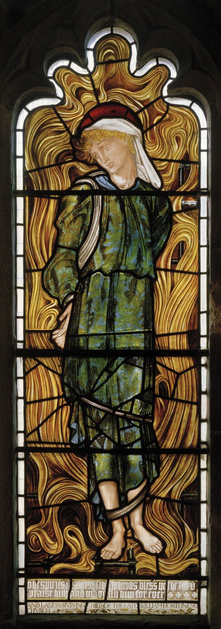 Abednigo，The Fiery Furnace，West Window，1870 作者 爱德华·伯恩·琼斯