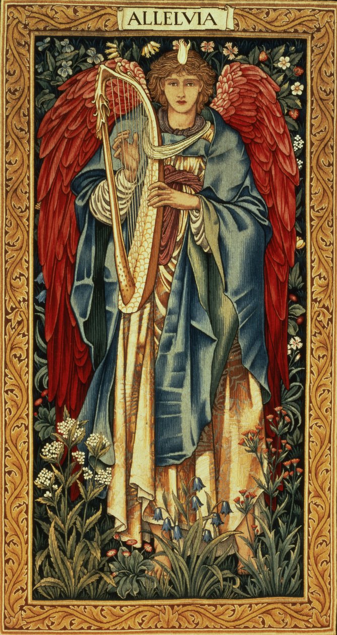 Alleluia，由Edward Burne-Jones设计，由Morris and Company制作，c.1885（挂毯） 作者 爱德华·伯恩·琼斯