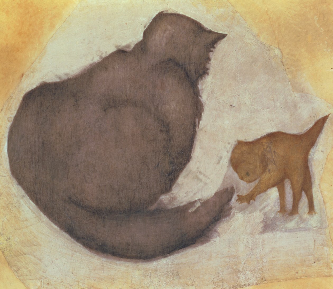猫和小猫（wc on plaster） 作者 爱德华·伯恩·琼斯