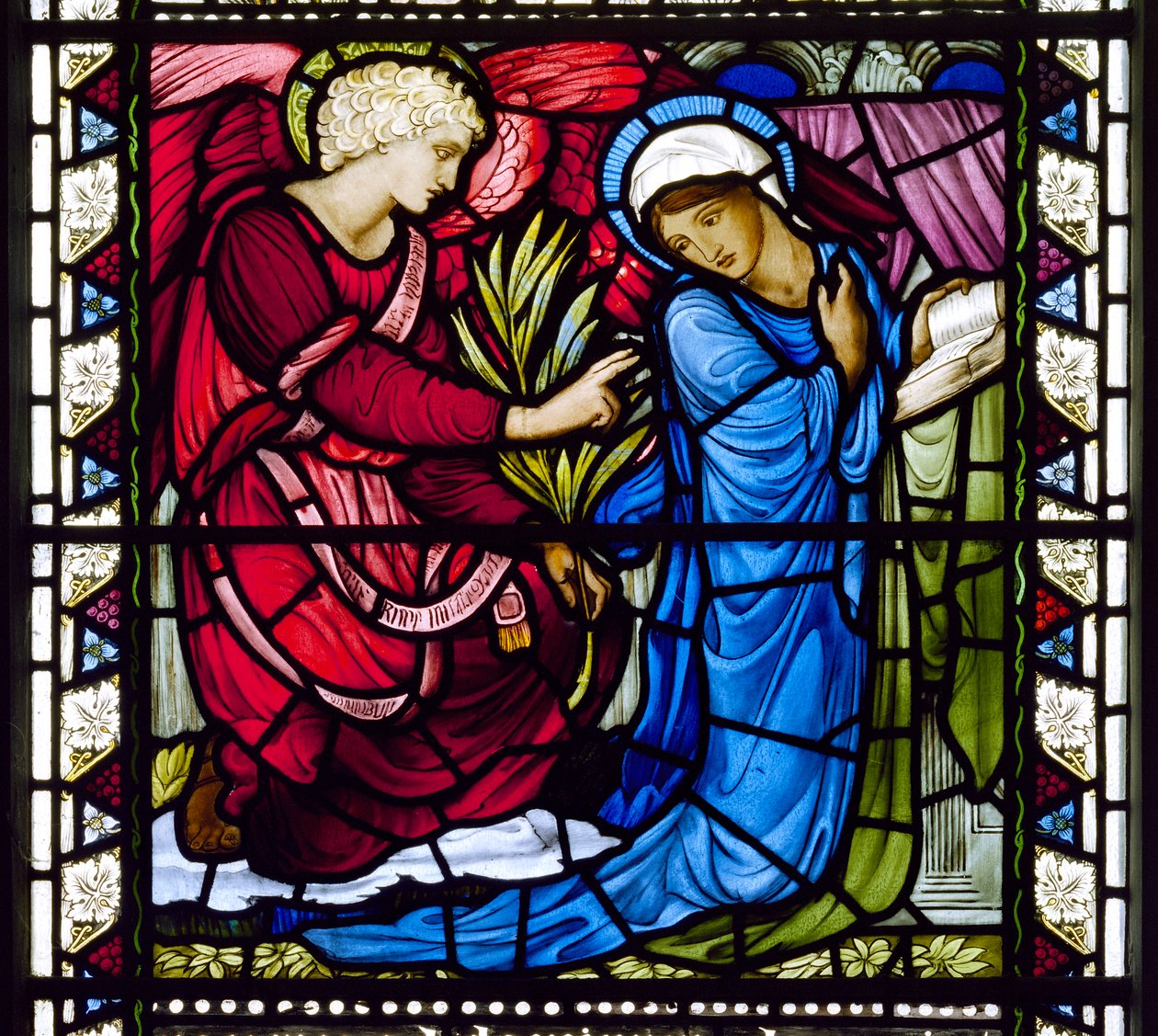 Kirkcaldy Old Kirk，Morris＆Co.，Edward Burne-Jones，The Annunciation，1886 作者 爱德华·伯恩·琼斯