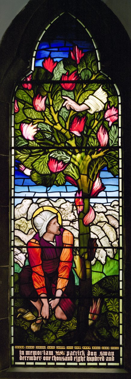 Kirkcaldy，St Brycedale，Morris＆Co.，Edward Burne-Jones，Moses＆The Burning Bush，1892 作者 爱德华·伯恩·琼斯