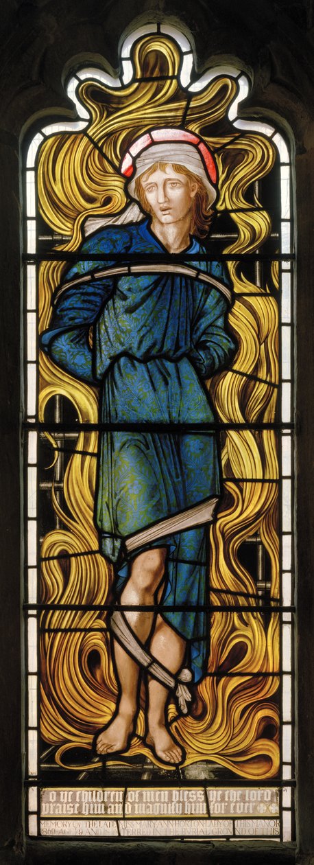Meshach，The Fiery Furnace，West Window，1870 作者 爱德华·伯恩·琼斯