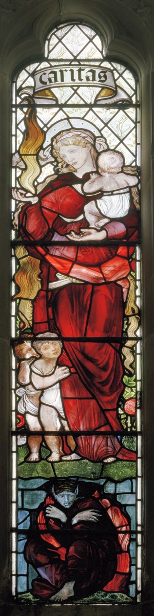 Rochdale，St Chad，Morris＆Co.，Edward Burne-Jones，Charity，1902 作者 爱德华·伯恩·琼斯