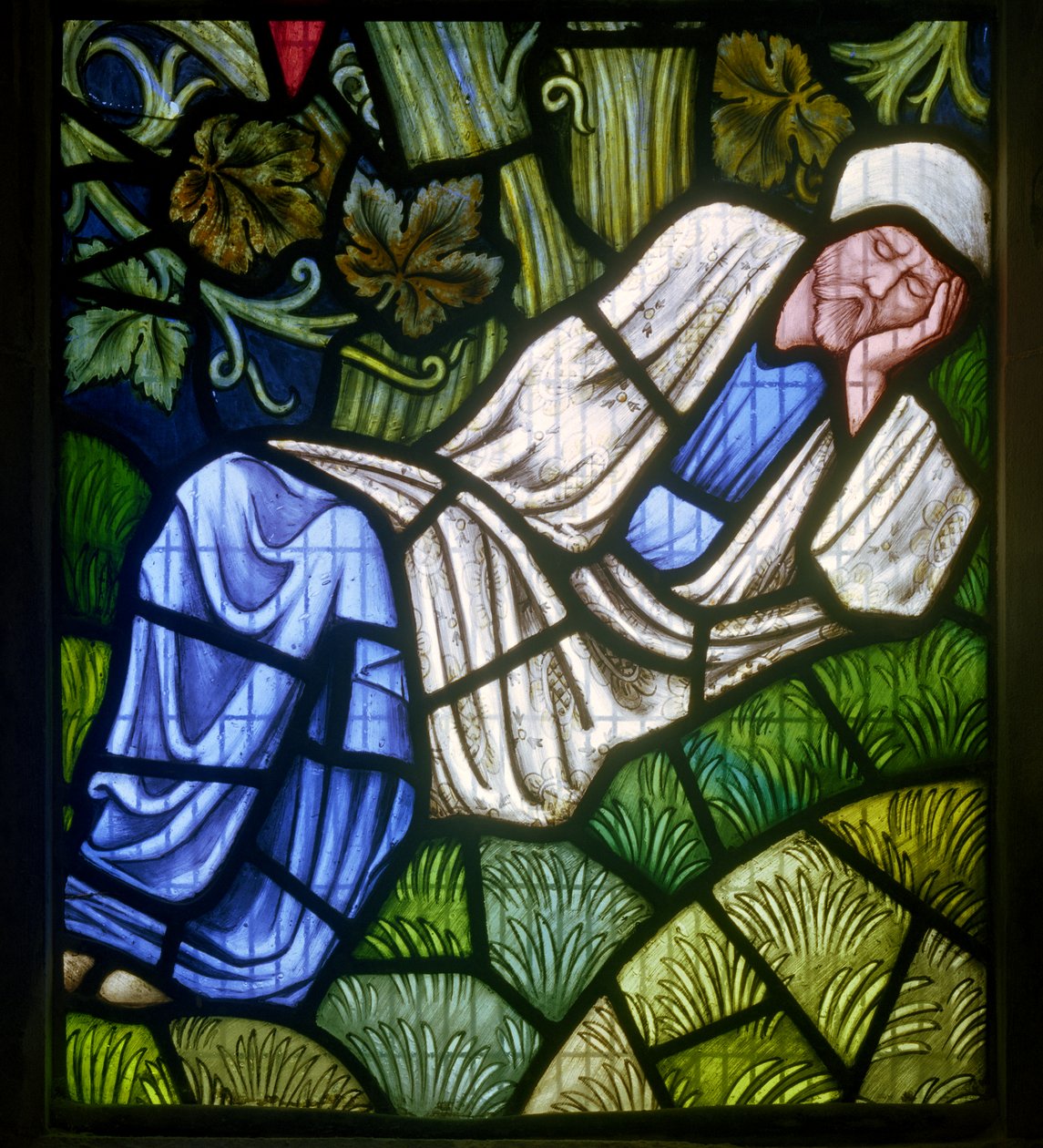 Rottingdean，St Margaret，Morris＆Co.，Edward Burne-Jones，The Tree of Jesse，Burne-Jones Self Portrait，1897 作者 爱德华·伯恩·琼斯