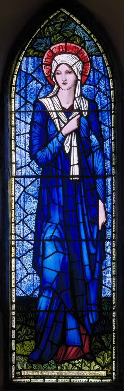 Rottingdean，St Margaret，Morris＆Co.，Edward Burne-Jones，The Virgin Mary，1894 作者 爱德华·伯恩·琼斯