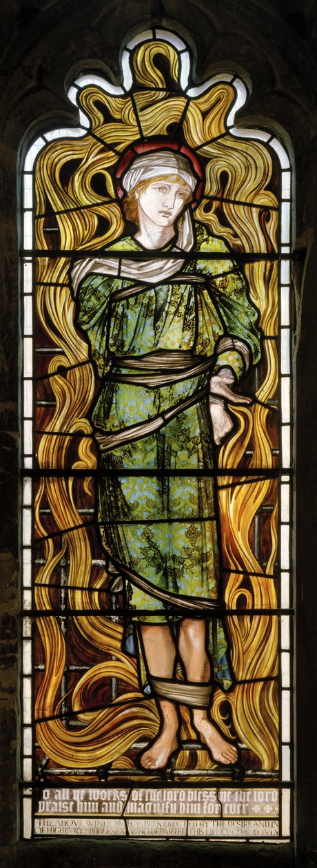 Shadrach，The Fiery Furnace，West Window，1870 作者 爱德华·伯恩·琼斯