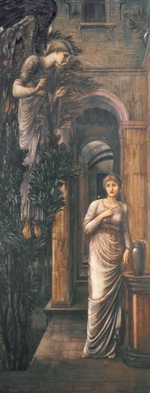 天使报喜，1887年 作者 爱德华·伯恩·琼斯