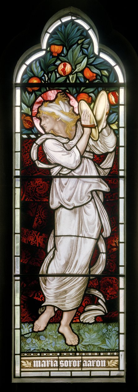 Waterford，St Michael＆All Angels，Morris＆Co.，Edward Burne-Jones，Miriam，1872 作者 爱德华·伯恩·琼斯