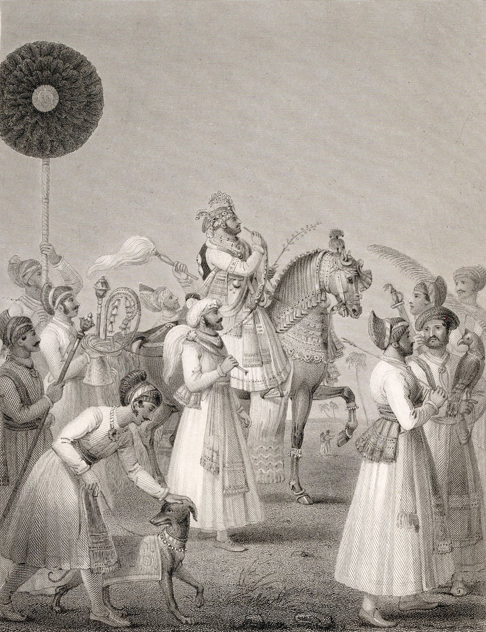 乌代布尔的Maharana Bhim Singh，（r.1778-1828） 作者 爱德华·弗朗西斯·芬德