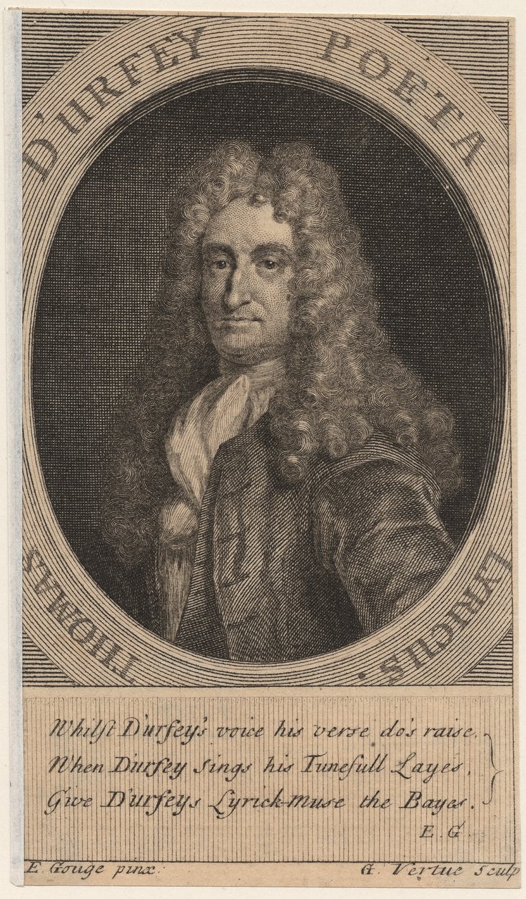 Thomas dUrfey，由George Vertue（1683-1756）雕刻，1732年 作者 爱德华·古格