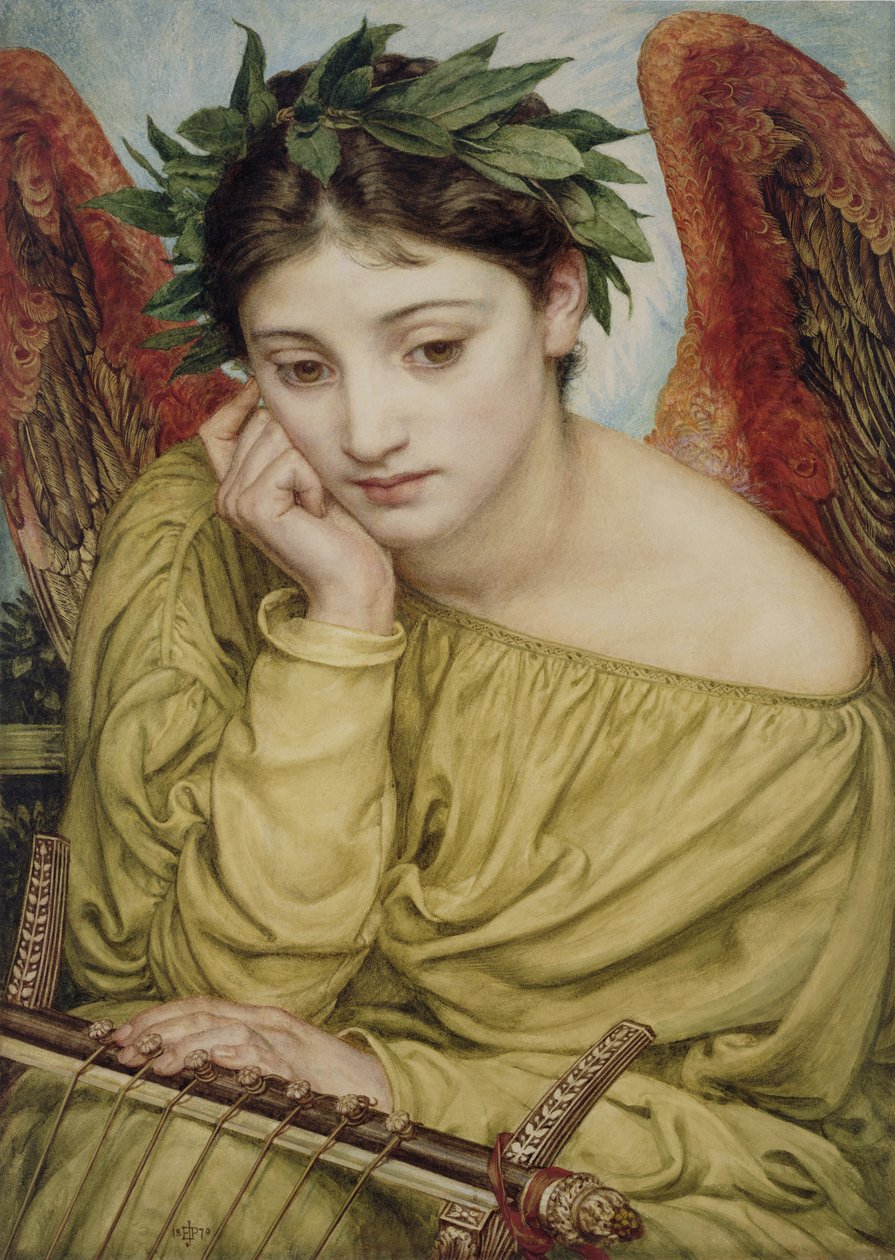 Erato，诗歌缪斯，1870年 作者 爱德华·约翰·波因特