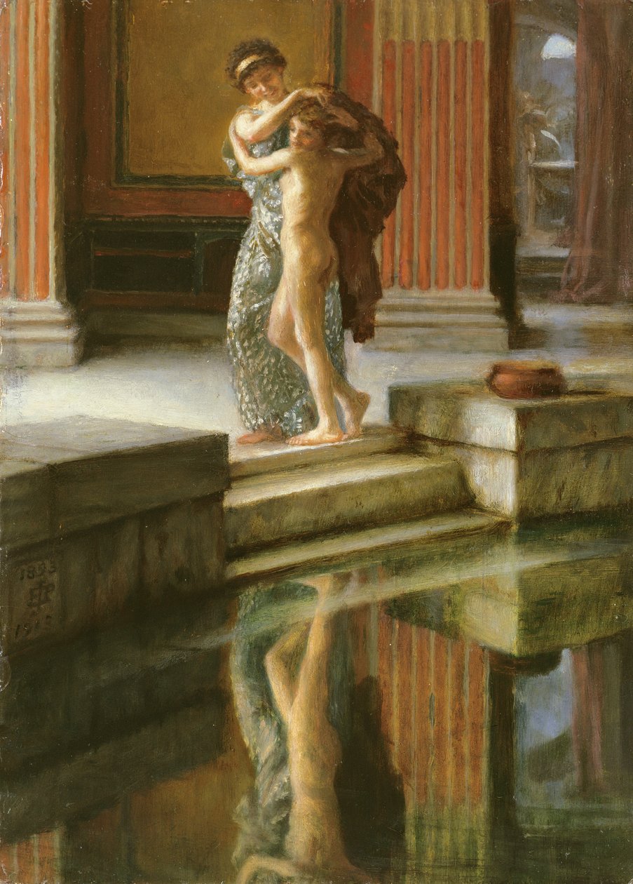 空闲的恐惧，油画，1893-1913 作者 爱德华·约翰·波因特