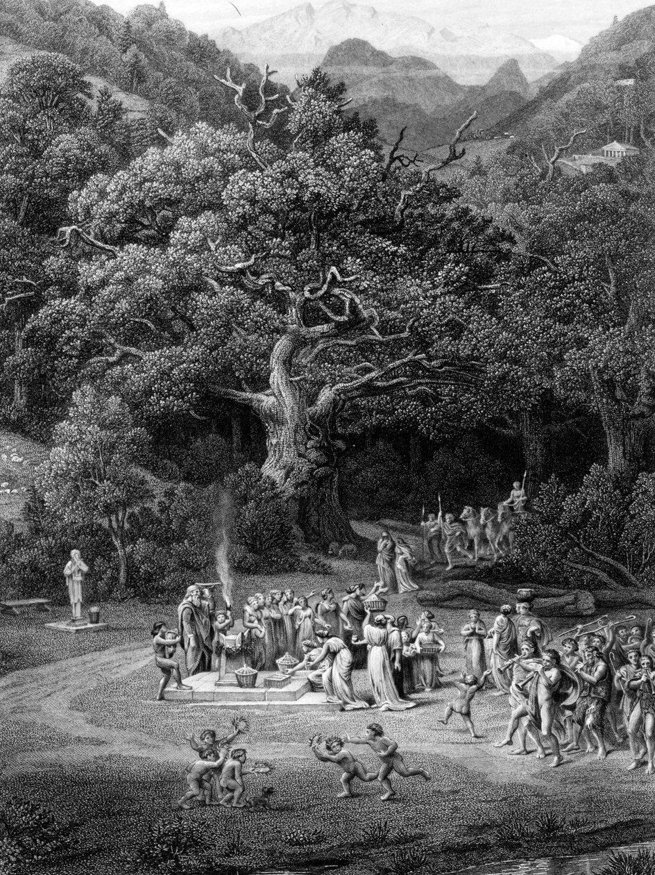John Keats的诗“Endymion”的插图，由F. Joubert，1872年刻 作者 爱德华·约翰·波因特