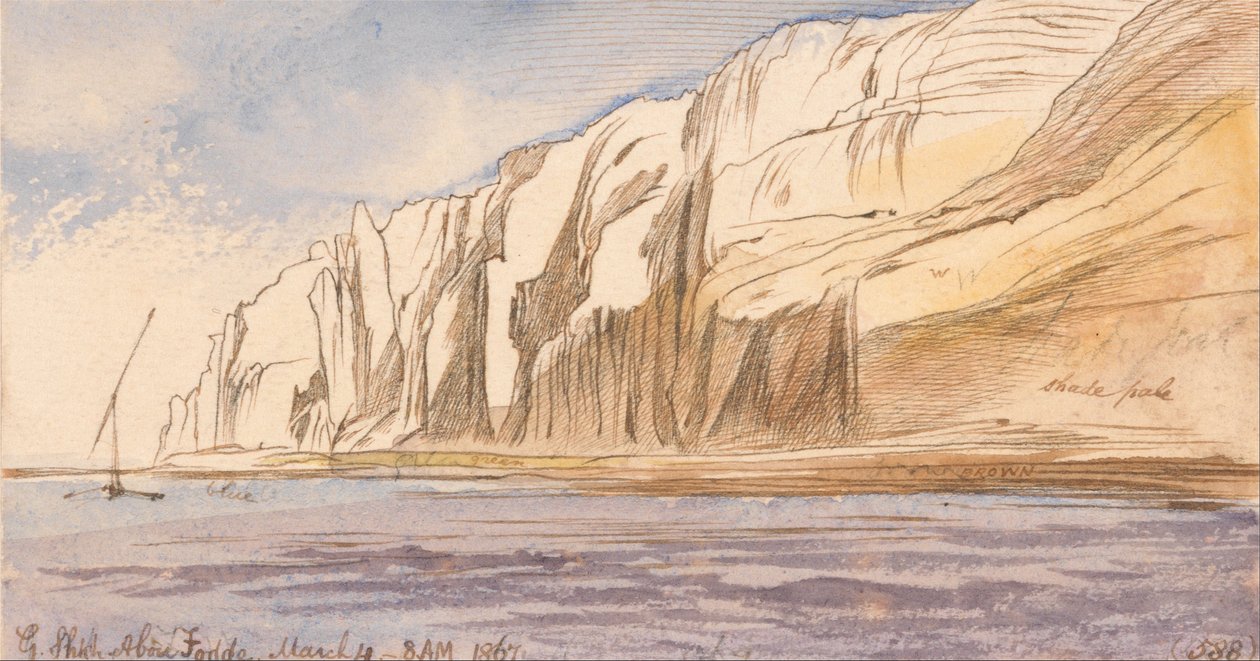 Gebel Sheikh Abu Fodde，1867年3月4日上午8点（588） 作者 爱德华·李尔