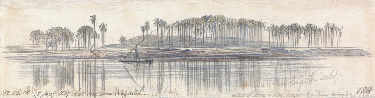 在Negadeh附近，1867年1月17日下午12点至30点（188） 作者 爱德华·李尔