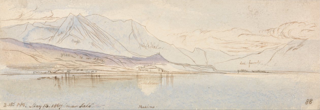 靠近Salo，Maderno 作者 爱德华·李尔