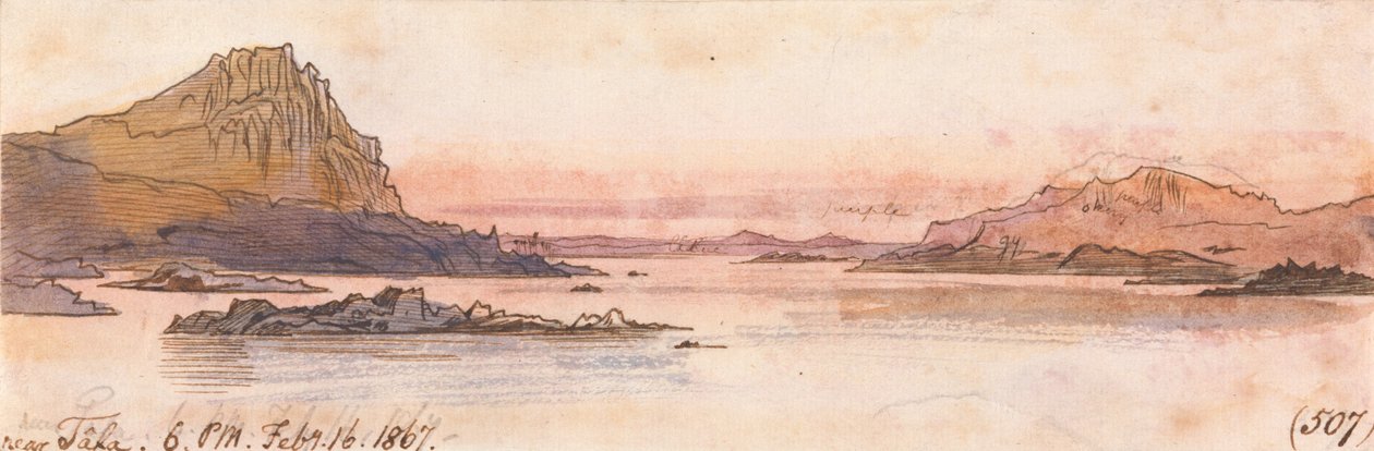 1867年2月16日下午6点至下午6点在塔法附近（507） 作者 爱德华·李尔