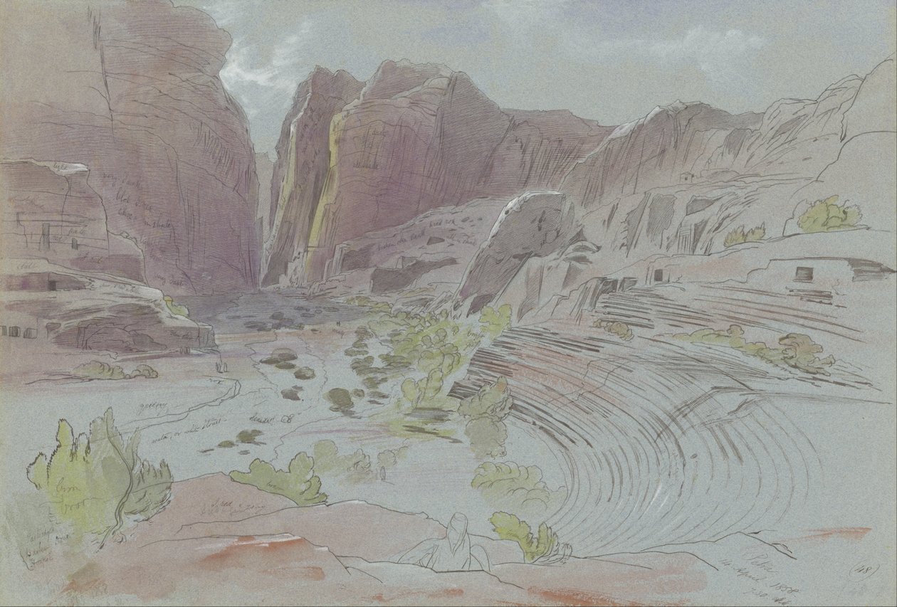 佩特拉，1858年4月14日 作者 爱德华·李尔