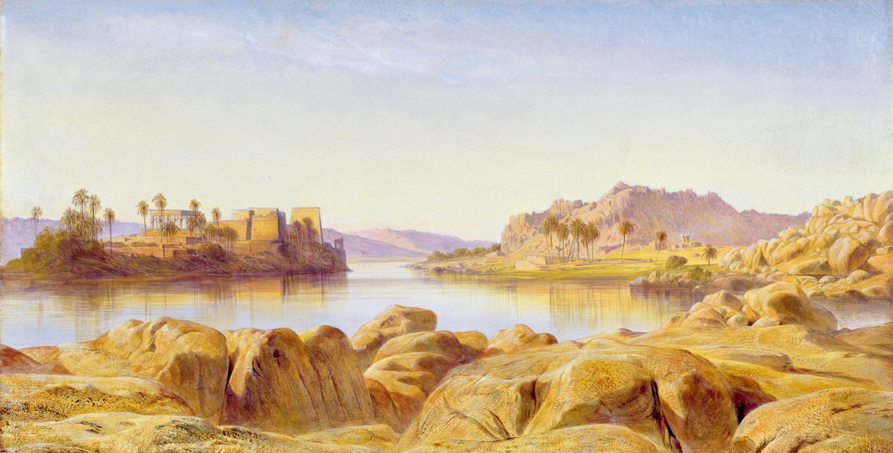 菲莱，埃及，1863年 作者 爱德华·李尔