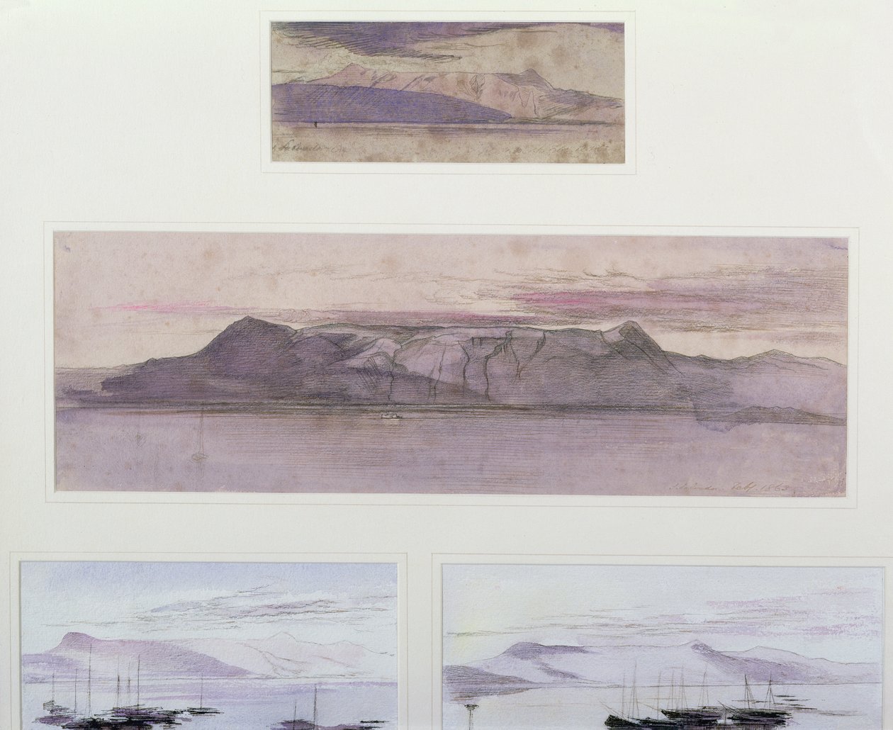 S. Salvador，Corfu，1862年（钢笔，水墨和水洗） 作者 爱德华·李尔