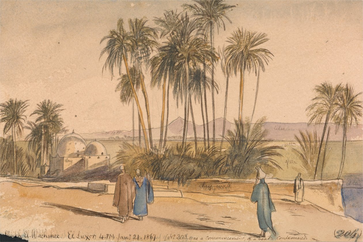 Sheikh The Wachshee，The Luxor 作者 爱德华·李尔