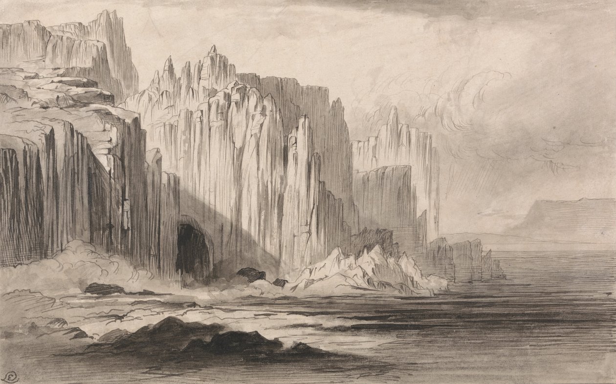 Capo Sant Angelo，阿马尔菲 作者 爱德华·李尔