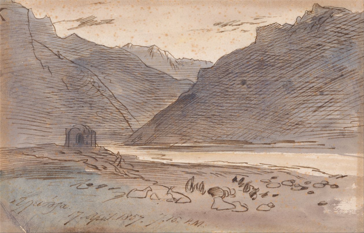 Vjose，1857年4月17日下午7点至15点 作者 爱德华·李尔