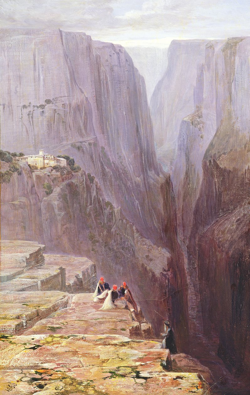 Zagori，希腊，1860年 作者 爱德华·李尔