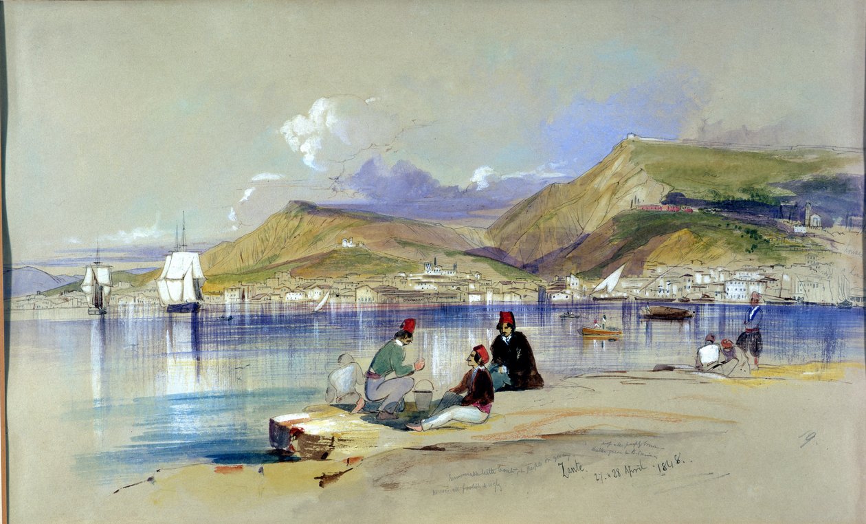 Zante，1848年 作者 爱德华·李尔