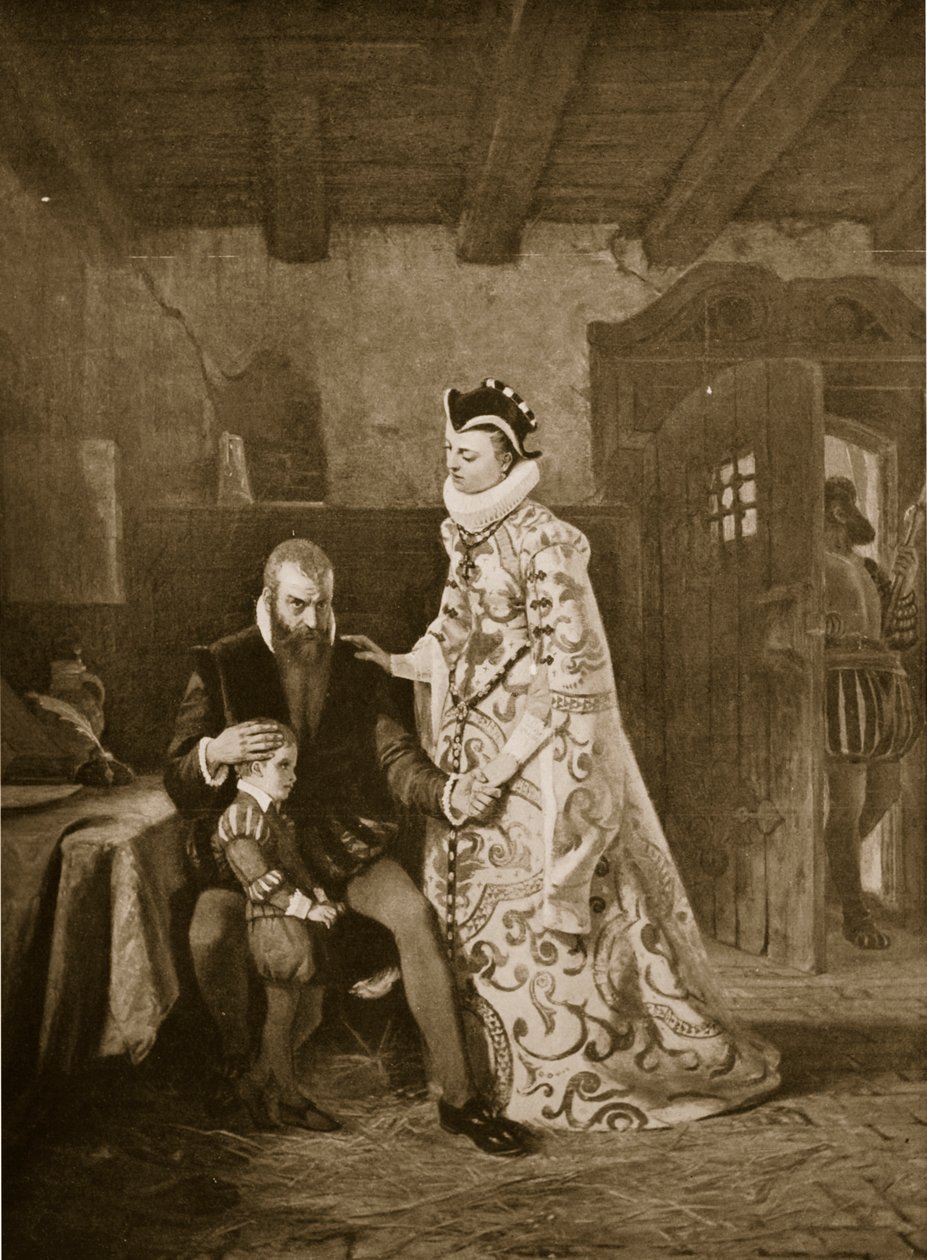 Karin Mansdatter在监狱中访问Erik XIV 作者 爱德华·珀尔修斯（Edward Perseus）